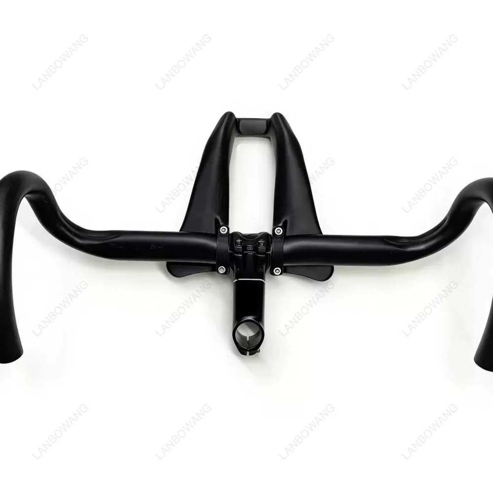 Carbon Fiber PETG TT Integrated Tri‑Bar Rest Bar Set For Round Tubes 31.8mm Clamp Ergonomic Custom Aero Bars