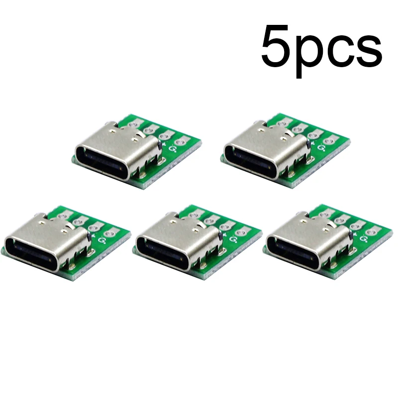 USB 3.1 Type-C 16 Pin Test Breakout Board Full Pinout Socket for Diagnosis Data Cable Repair Prototyping Electronics Arduino NFC image 3