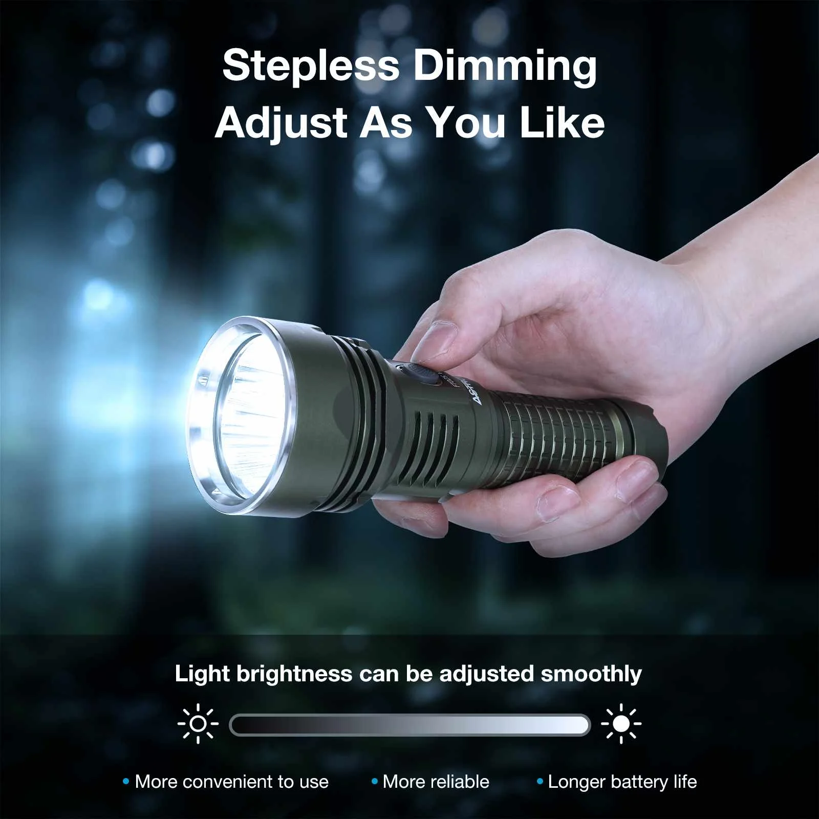 Astrolux FT02S V2 10225LM 418M Quad HP50 LED Flashlight With 26650 Battery Type-C Rechargeable Stepless Dimming Tactical Torch