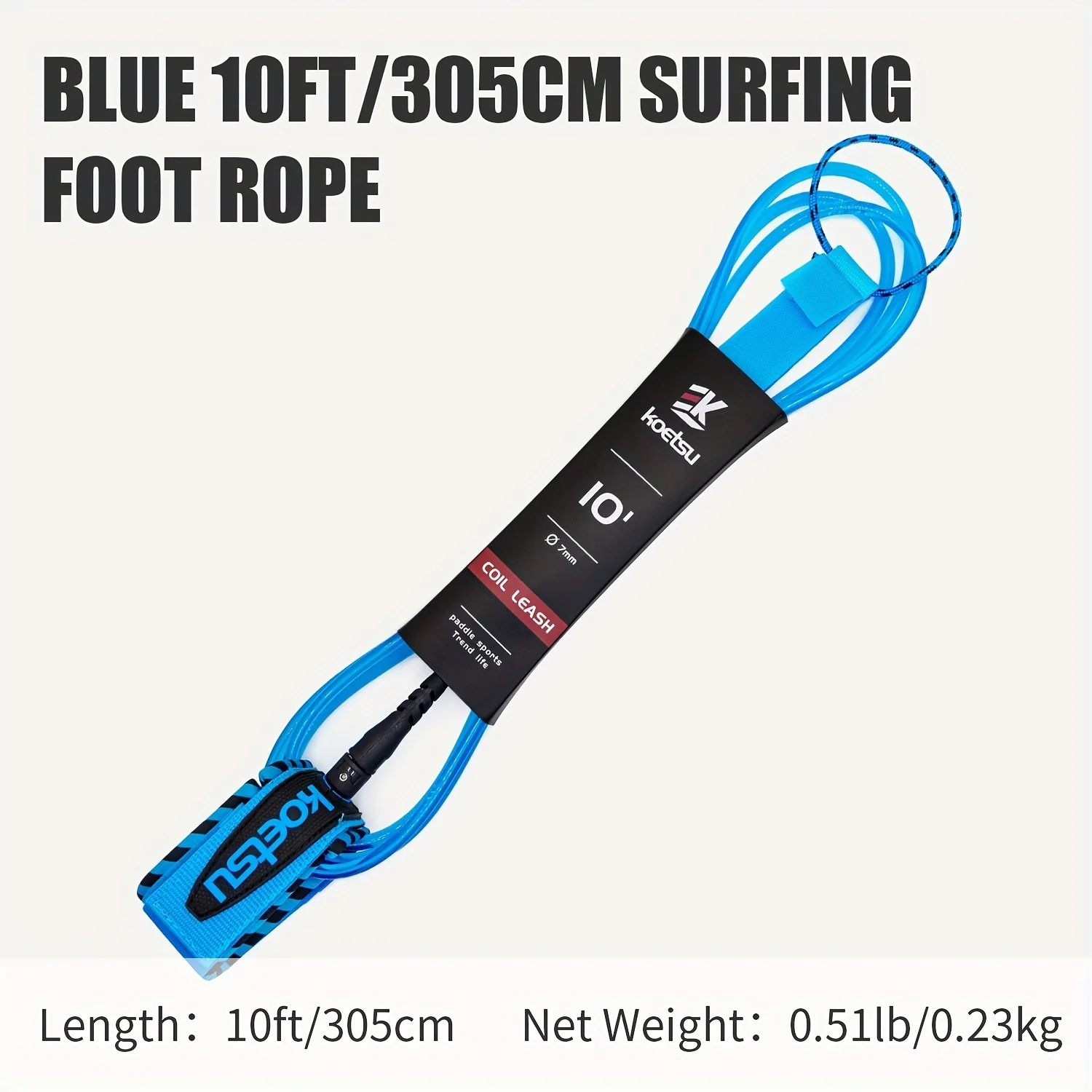 KOETSU Surfbrettleine, Paddle Board gerades Seil, hochwertiges Surfzubehör für Surfbretter und Paddleboards – Detail 7