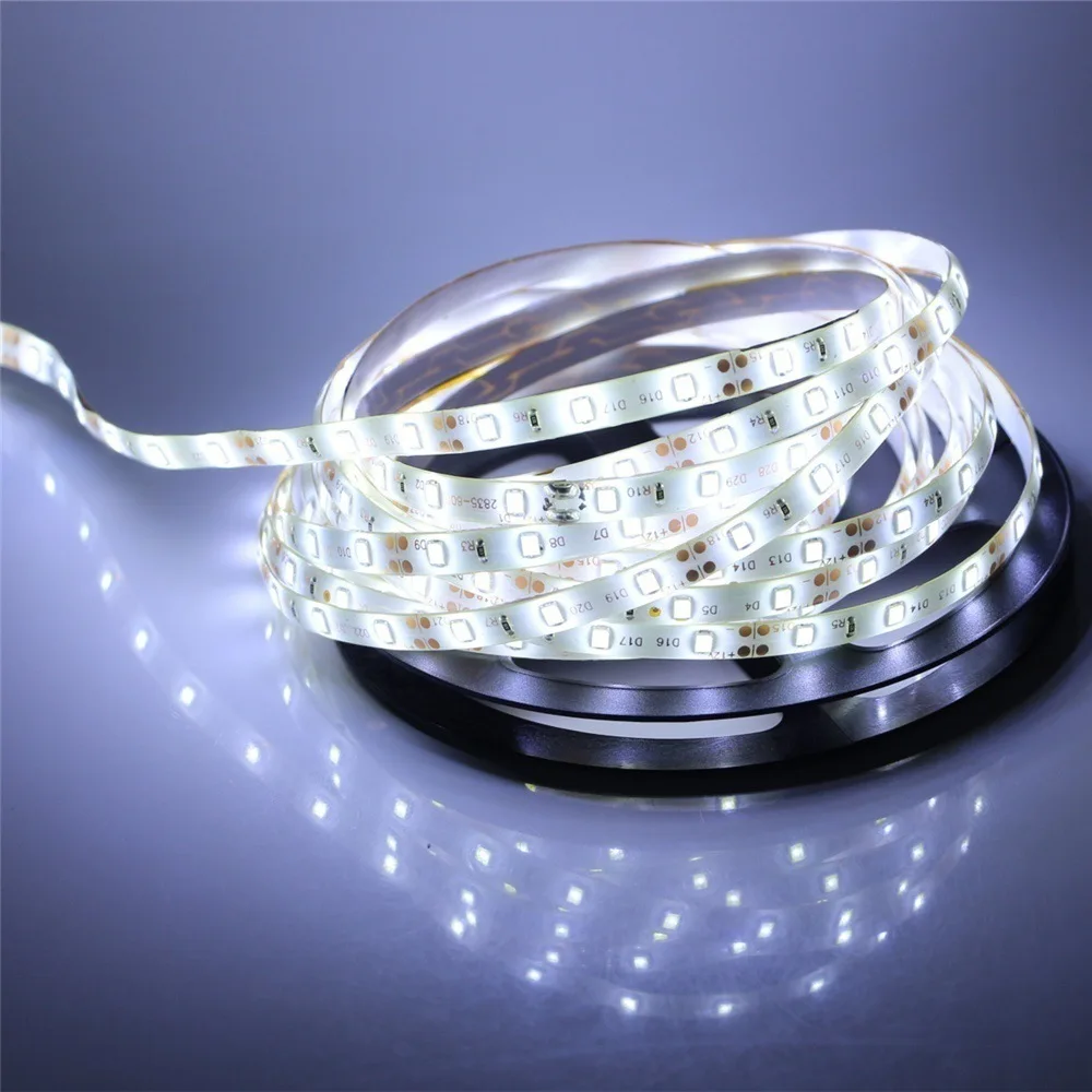 5M LED Strip DC 12V 2835 60 Lamp Beads Waterproof IP65 Flexible LED Light Strip 12V RGB Tape For Bedroom Decor Indoor Lighting