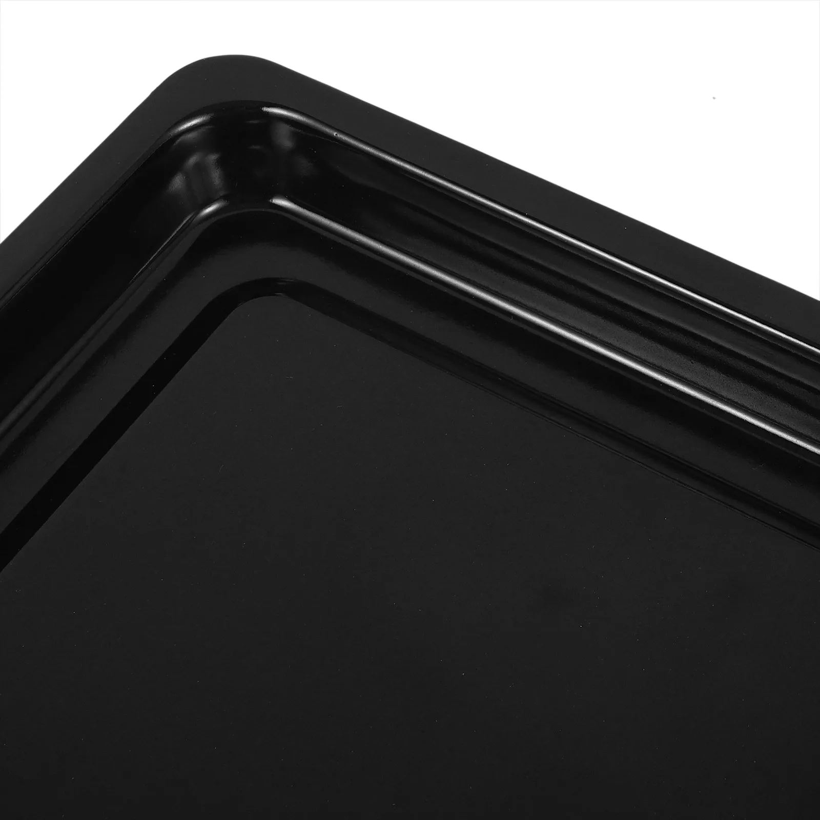 

Enamel Baking Pan 31x24x25cm Black Glossy Induction Oven Roasting Tray Reusable Cookie Sheet Cake Bakery Cookware