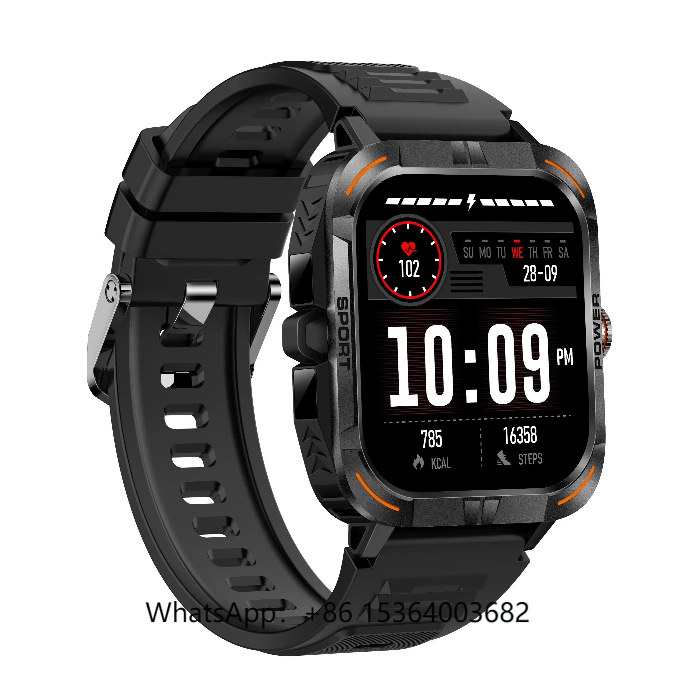 

TJXL-High Quality Luxury Sport Smartwatch ZW69 with AMOLED Display Fitness Tracker Waterproof IP67 BT Call Flashlight-Fashion Re