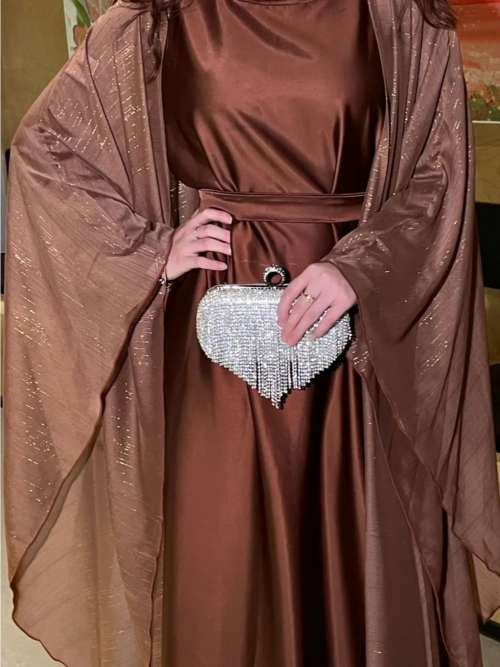 Moslim Vrouwen Jurk Abaya 2-delige Set voor Eid Ramadan Jalabiya Sjerpen Abaya Kaftan Dubai Vestidos Arabische Marokko Vest Gewaad