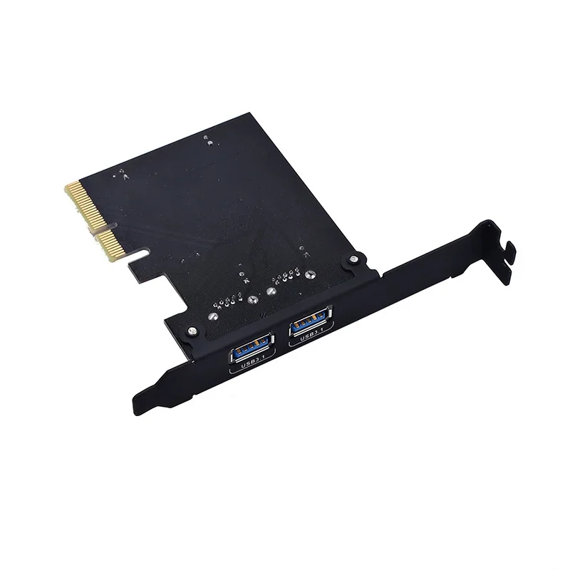 PCIE PCI Express إلى USB 3.1 Gen 2 (10 جيجابت في الثانية) من النوع A بطاقة توسيع USBA Asmedia1142 شرائح تدعم Windows XP/Vista/7/8/10