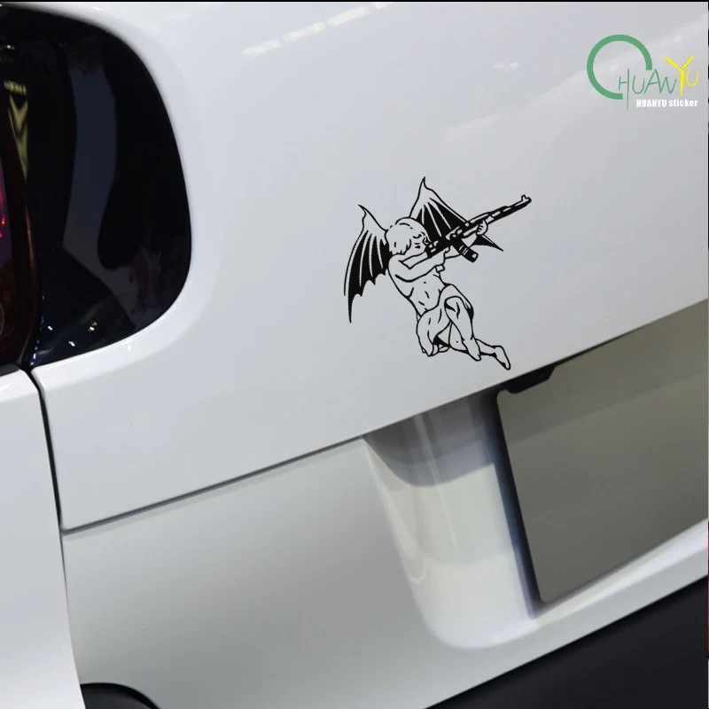 Creative Angel Baby Sticker Bumper Scratch Cover Decorative Decal Car Sticker Car Reflective Sticker