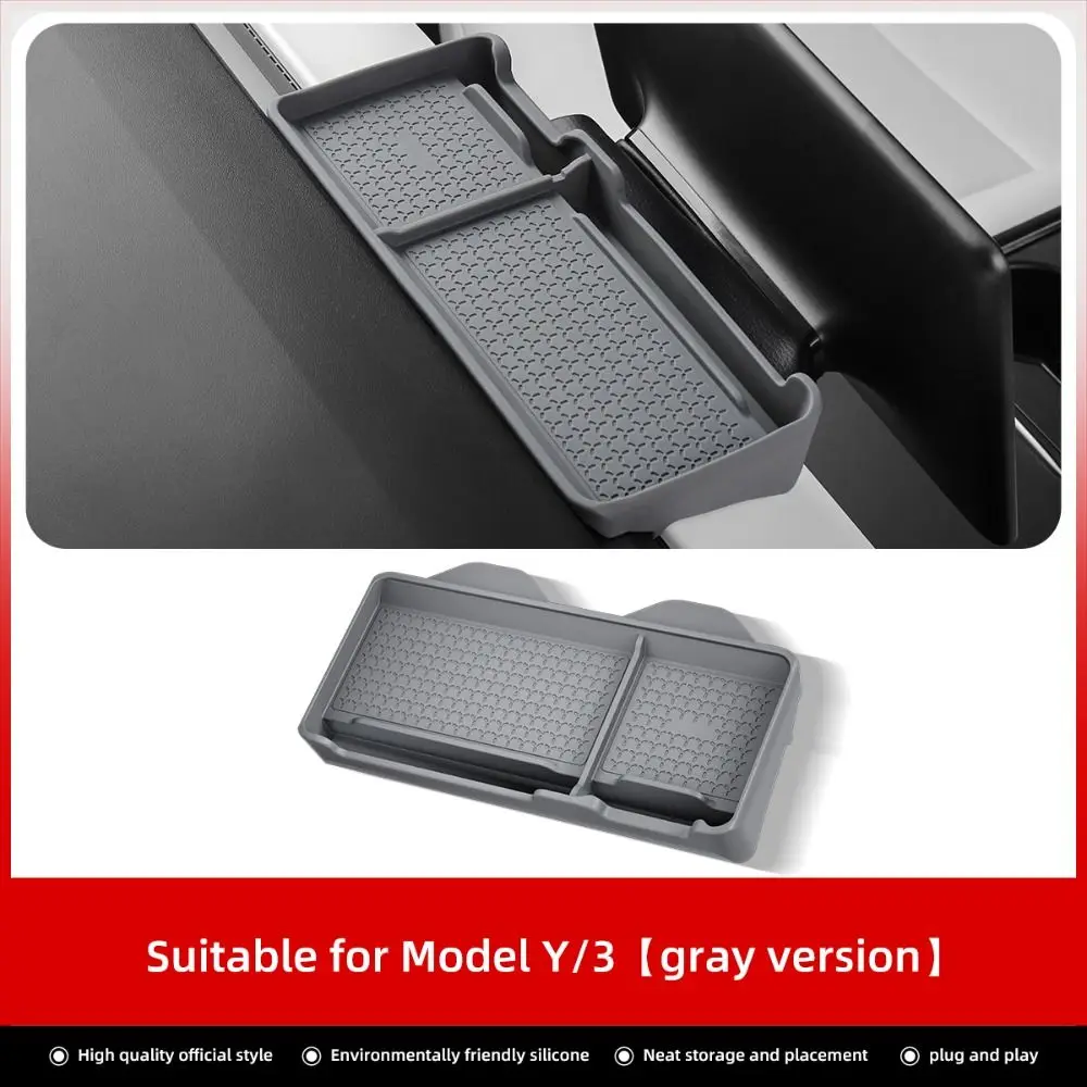 

Space-saving Car Instrument Panel Storage Box Multi-functional Anti-slip Center Control Storage Tray for Tesla Model 3 Model Y
