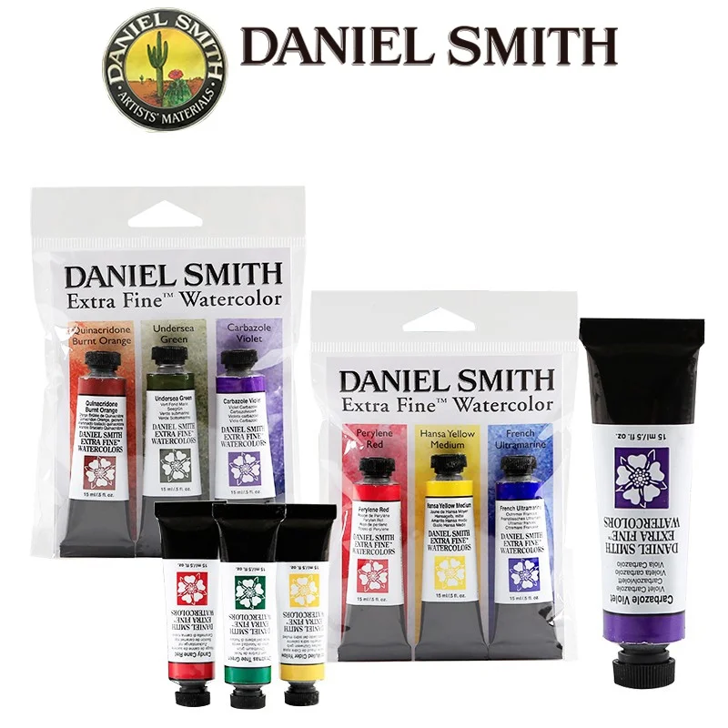 conjunto aquarela daniel smith cor basica natal mineral combinacao de cores artista artigos de arte 2ml 15ml 01