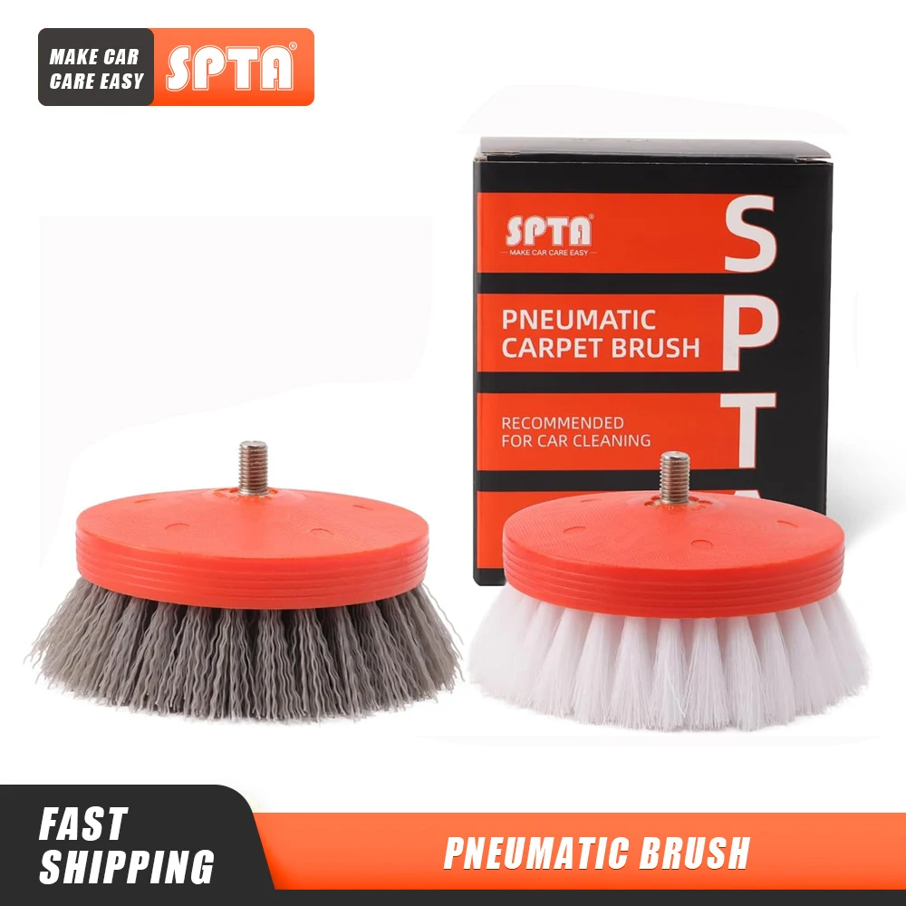 SPTA 1 szt. 3,5 cala 90mm Szczotka do czyszczenia wiertarki z twardym i miękkim włosiem, gwint 5/16"-24 lub M8 do polerki dwustronnej
