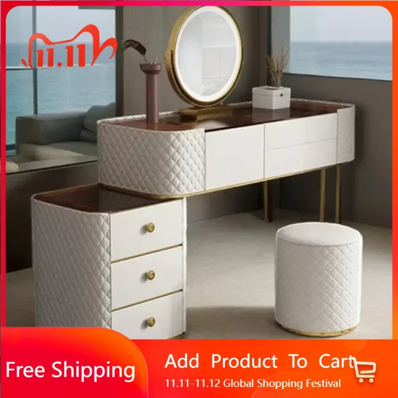 

Magazine Italian Vanity Table Jewelry Bistro Restaurant Cosmetics Dressing Table Salon Conference Vestidores Salon Furniture