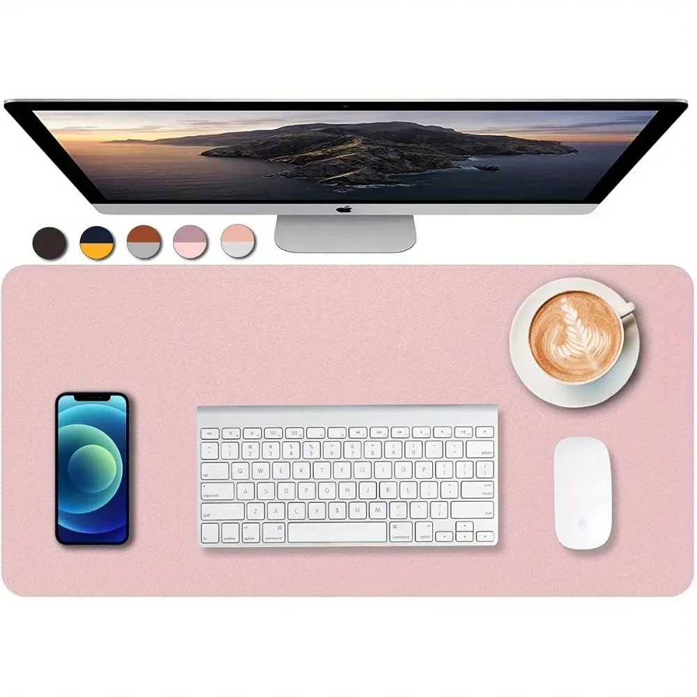 Nordic Ins Style Desk Pad Waterproof Oil-proof Large Mousepad Non Slip Desktop Cover Rubber Base Anti-slip Desk Protector Mat