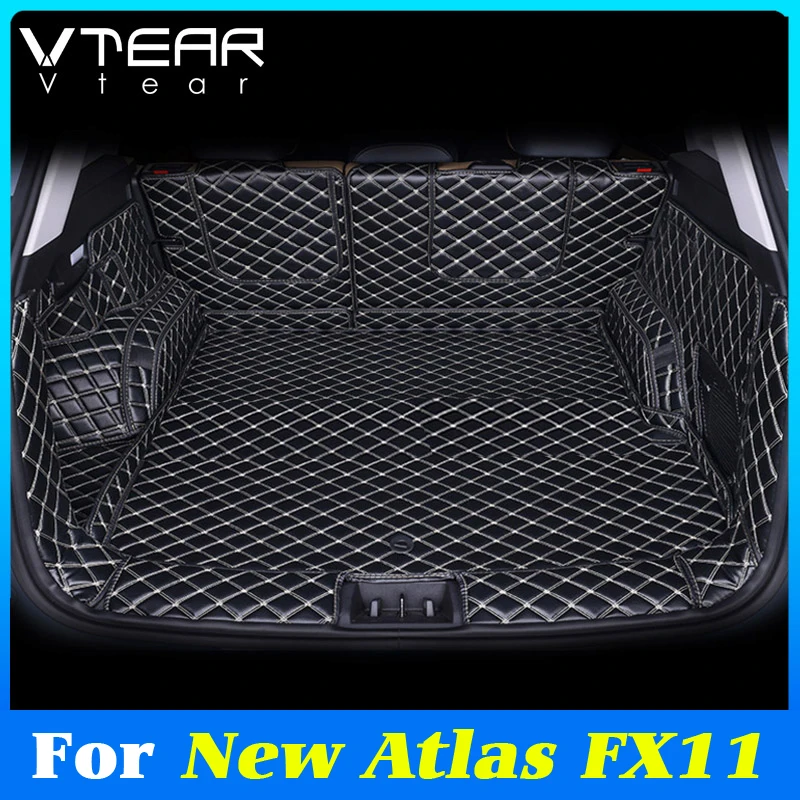 

Vtear коврик для заднего багажника автомобиля, чехол для интерьера, пылезащитный коврик, защитная накладка, аксессуары для Geely New Atlas FX11 Boyue L Starray 2024