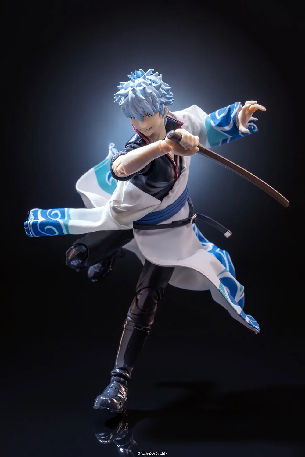 【Only Clothes】shf 1/12 Japanese Anime GINTAMA Sakata Gintoki Single Sleeve Robe Clothes for 6-inch Action Figure Model Toys view 3