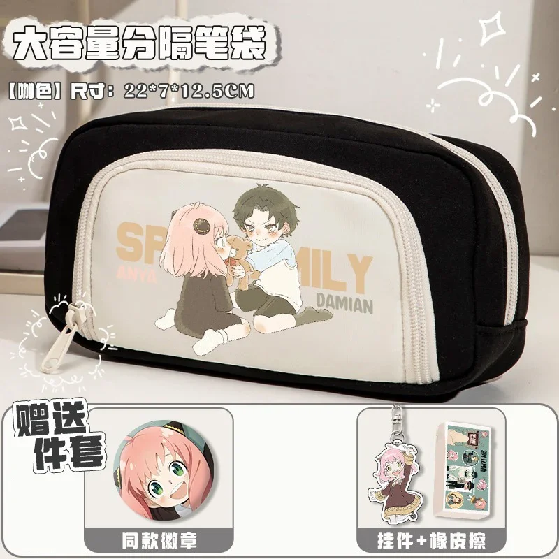 

Black Blue Purple Pink Brown,Spy x Family,Anime Pencil Case Pen Bag,Student Kids Teens Pencilcase For Girls Boys School Supplies