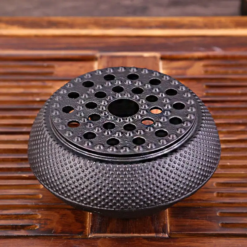 Cast Iron Teapot Warmer Candle Insulation Stove Alcohol Heating Base Stove Tea Pot Holder For Heating Tea, Coffee and Milk