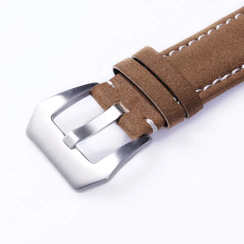 حزام ساعة عالمي أصلي 20 مللي متر 22 مللي متر حزام (استيك) ساعة إكسسوارات حزام ساعة جلد عالي الجودة لأحزمة ساعات الكوارتز الميكانيكية