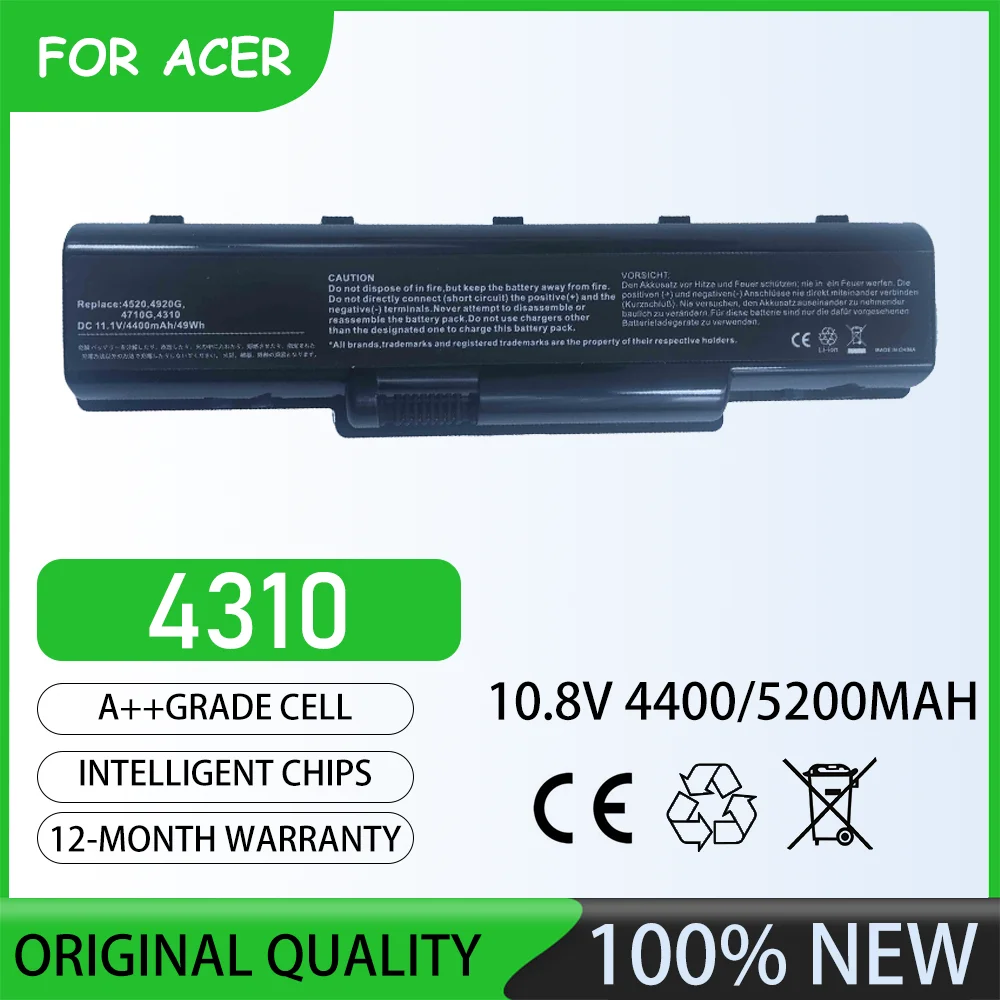 10.8V  5200mAh 4310 Laptop Battery For ACER Aspire 4730ZG Aspire 4730Z Aspire 4530 Aspire 4920G-3A2G16Mn Aspire 4920-1A2G12Mi