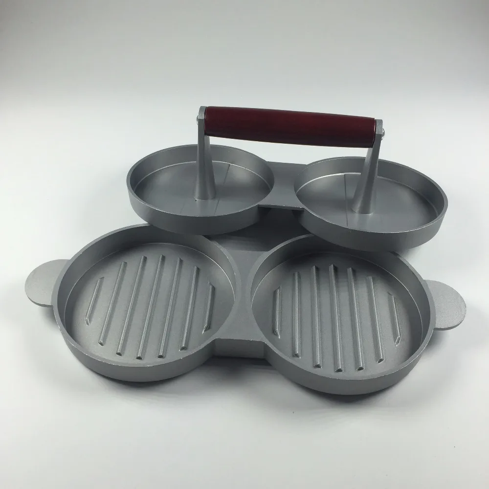 New Double Mini Hamburger Burger Slider Press Maker Mould Mold Kitchen BBQ