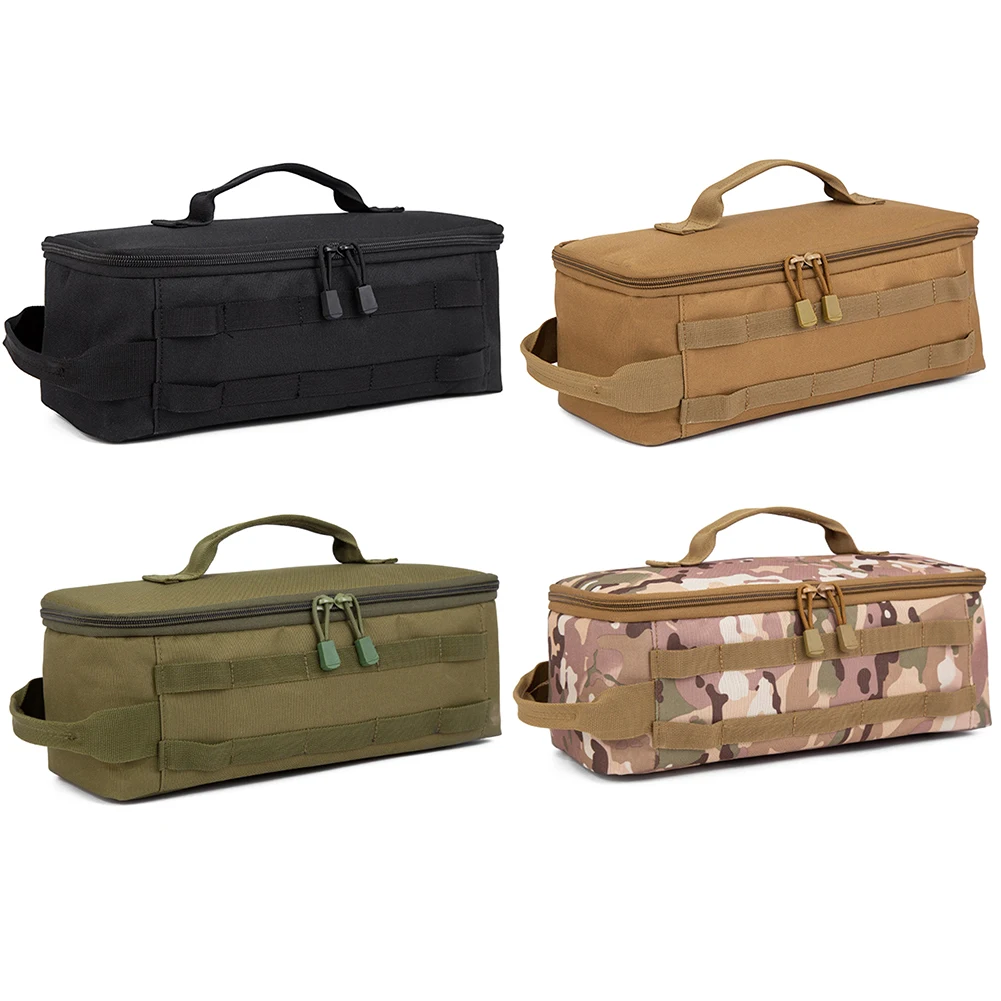 

Тактическая сумка для хранения кемпинга большой емкости с ручкой, органайзер для багажника, ткань Оксфорд, двойная молния для кемпинга, пешего туризма, путешествий