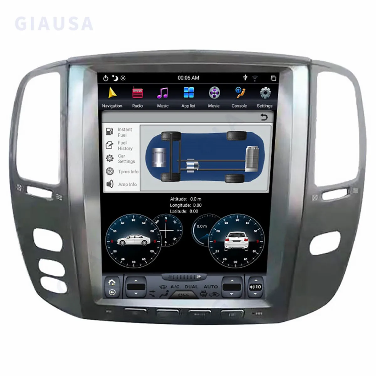 DSP 4G For  Lexus LX470 Toyota Land Cruiser LC100 2002-2007 Android 12.0 Auto Multimedia VideoPlayer Autoradio GPS Navigation