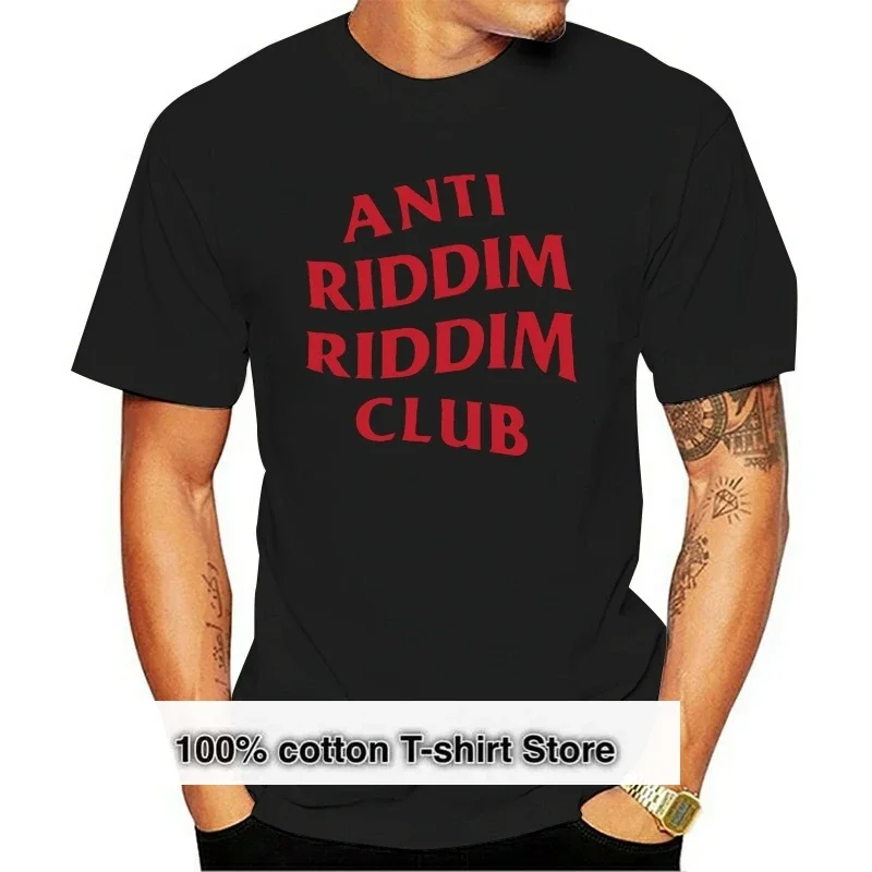 Men t-shirt Anti Riddim Riddm Club Red Logo T shirt tshirt Women t shirt