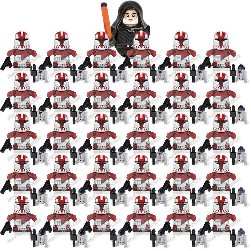 

Набор минифигурок «Звездные войны», 31 шт., Republic Commando 501st Blocks TV6109 TV6106 Trooper Force 99 Hunter Crosshair Wrecker Brick