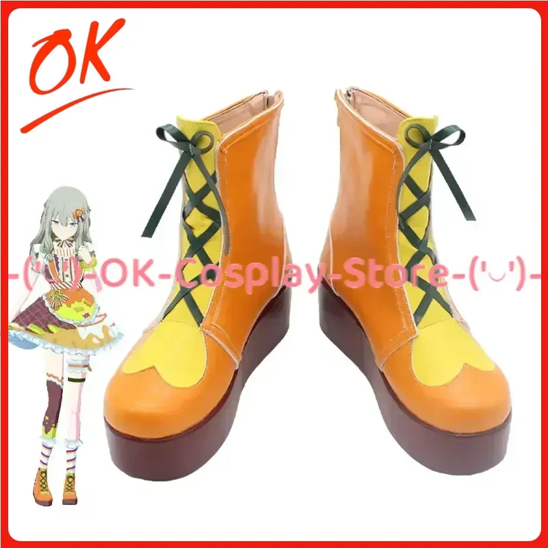 

[Customized] Kusanagi Nene Cosplay Shoes Game Project Sekai Colorful Stage Anime Roleplay Prop Halloween Party PU Leather Boots