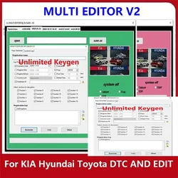 2023 Hot selling MULTI EDITOR V2 free Keygen REMOVER for KIA HYUNDAI EDITOR TOYOTA EDIT Multi Editor Tool auto repair software