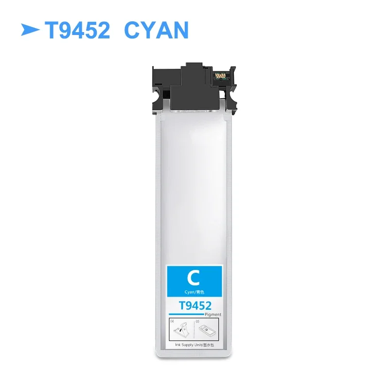 T9451 T9452 T9453 T9454 Pigment Ink Bag For Epson WorkForce Pro WF-C5290 C5790 C5210 C5710 Printer(European version)