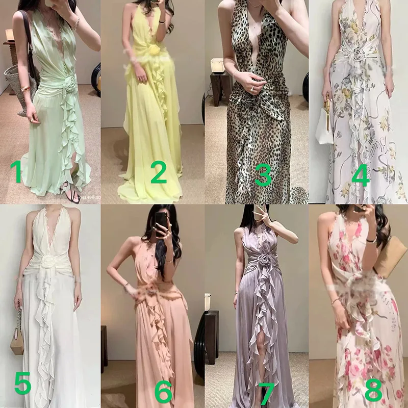 

Svel V-Ne ter Ne Dr Bal Long Beach Vaion Dr Spring Season Regular Thin Polyester Knitted Dr