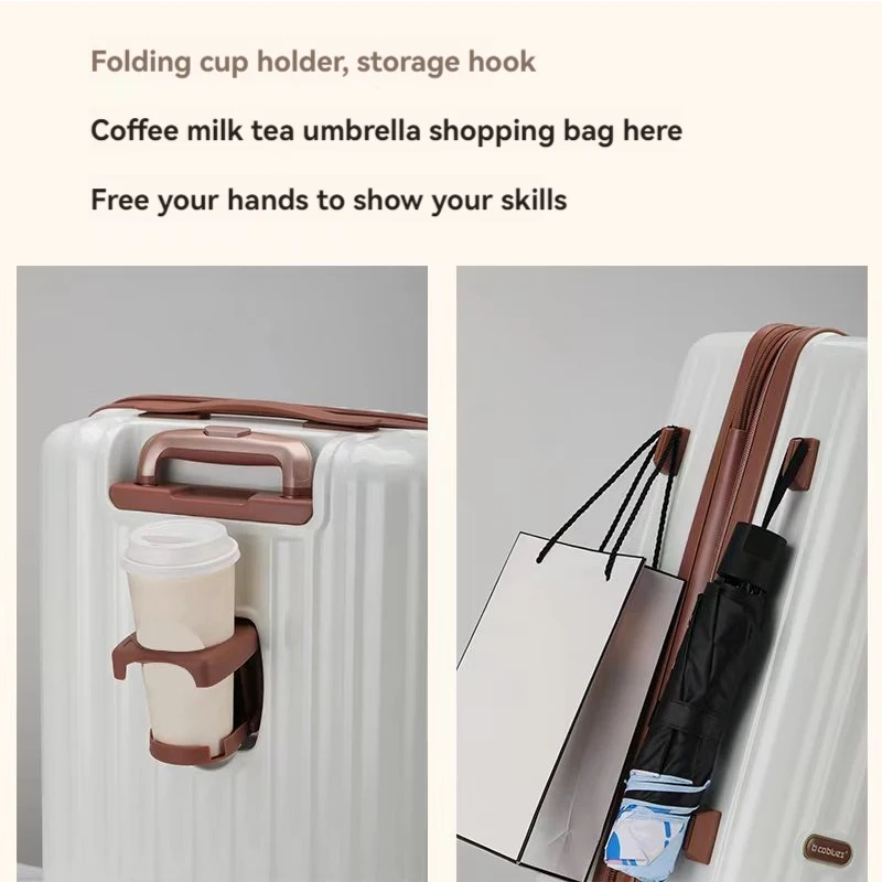1-Piece Set 20/ 24inch Large-Capacity Expandable Suitcase Suitable for Carry-On, Scratch-Resistant Surface, Customs Lock, Shock-Absorbing Brakes, Silent Universal Wheels, Dual Wet and Dry Separation, Trolley Case Suitable for Business, Vacation, Seaside Travel, and School Use