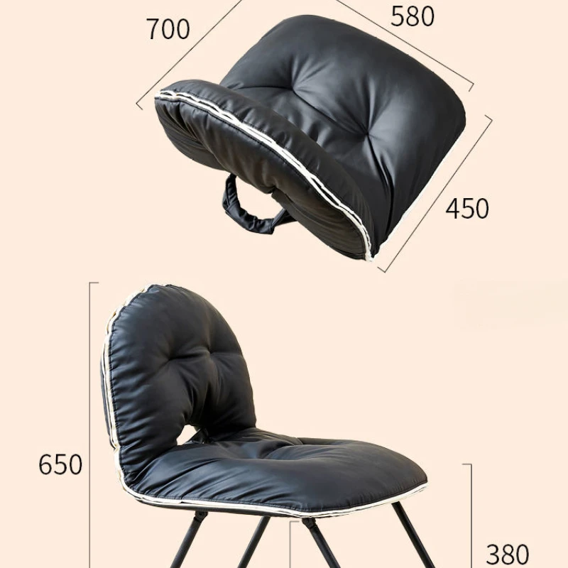 Sillas de sala de estar con respaldo portátil, silla plegable para juegos, taburete de diseño de lujo para adultos, Chaise relajante moderno y cómodo