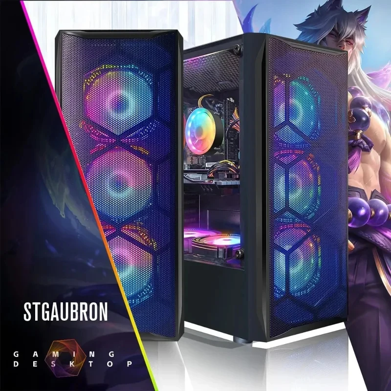 HOME.HOME.Gaming Desktop PC, Radeon RX 580 8G GDDR5, Core i7 up to 3.9G, 16G RAM, 1T SSD
