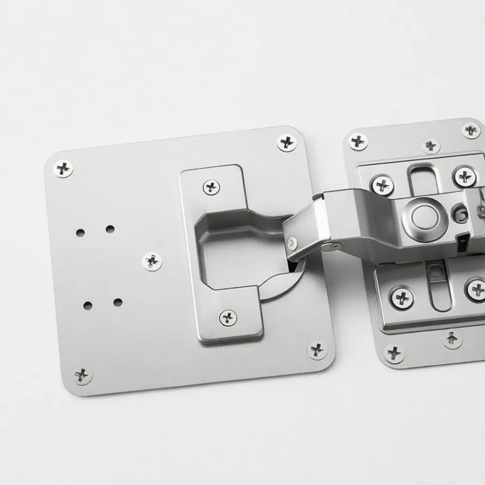 Durable Stainless Steel Hinge Repair Kit For Cabinet Door Furniture Hardware Fixing Bracket Cupboard Hinge Base Plate