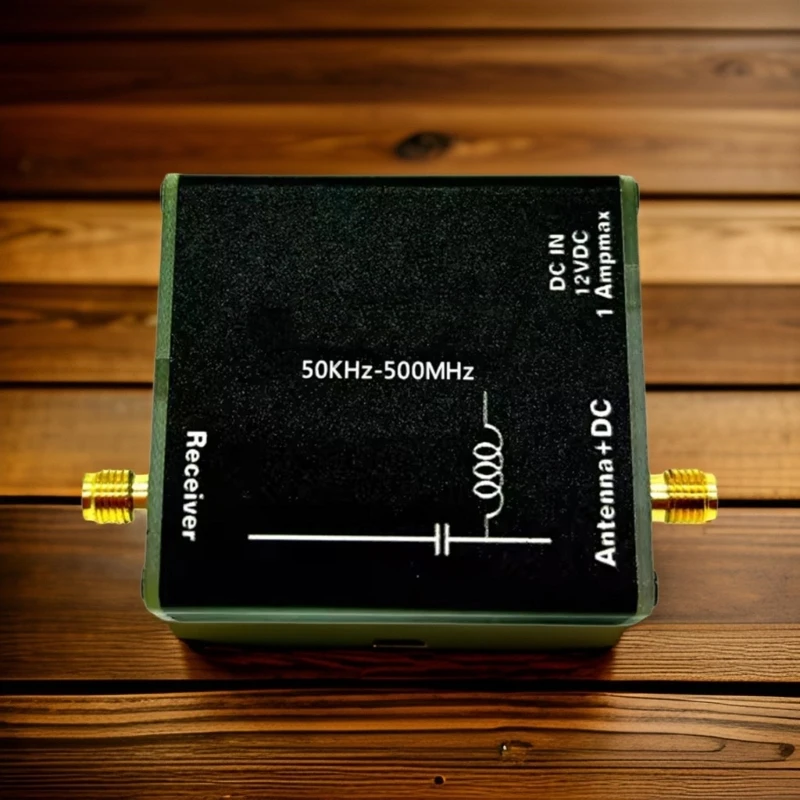Bias Tees, 50KHz-500MHz DC5V-12V Bias Tees Broadband Radio Frequency Microwave Coaxial Bias for Radio