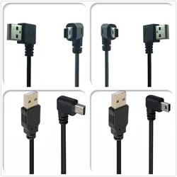 MINI USB CABLE USB TYPE A MALE TO MINI USB 5PIN 90 DRGREE RIGHT ANGLED CORD 0.25M DATA AND CHARGING