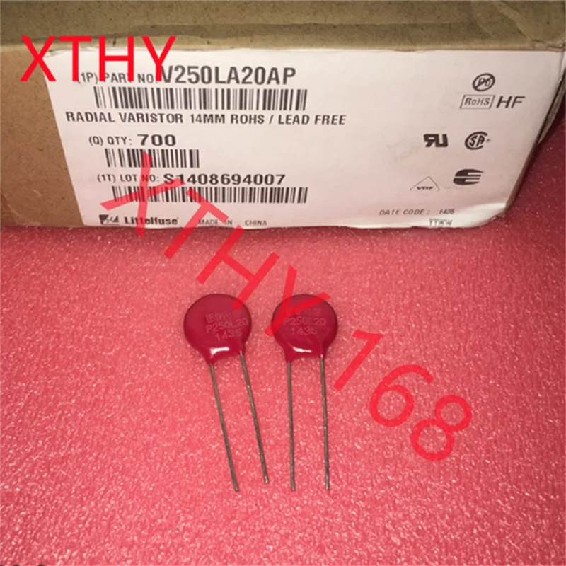 10pcs 100% new and orginal V250LA20AP P250L20 V250LA20A Varistor 250V 500pF diameter 14MM in stock