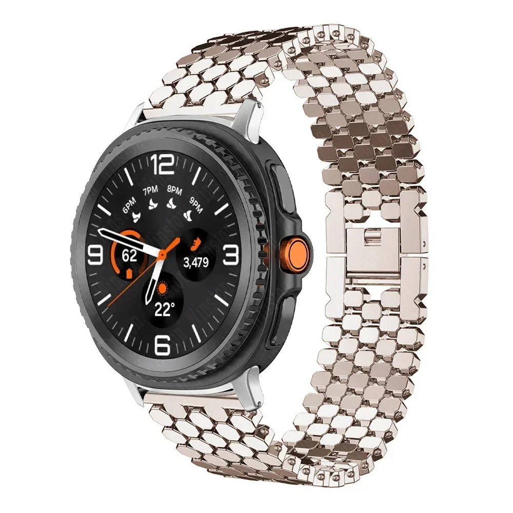 Hochwertiges Edelstahl-Armband für Samsung Galaxy Watch 9/8/8 Classic 46mm 40 44mm Metall-Uhrenarmband für Samsung Ultra 2/2025 – Detail 6