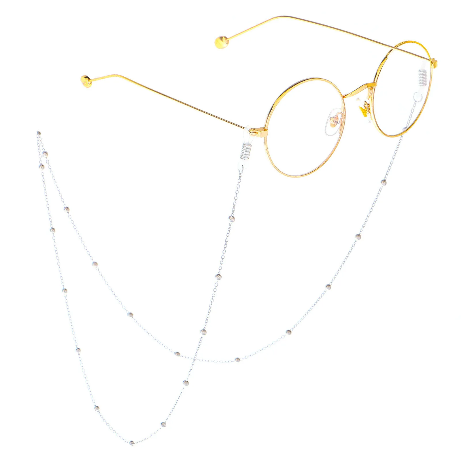 Catena per occhiali in metallo alla moda transfrontaliera europea e americana, tracolla per evitare che cadono gli occhiali, catena per maschera, cinturino per maschera, cinturino per occhiali