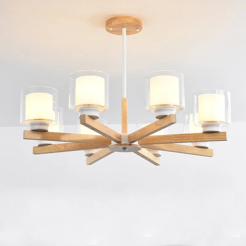 

Vintage Wooden LED Wheel Hanging Chandelier for Living Room Hall Bedroom Kitchen Loft Country Cottage Ceiling Lights