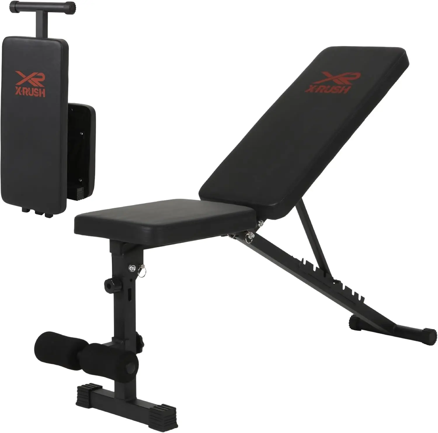 

Basic Weight Bench for Home Gym Foldable Workout Bench with 8 Backrests 660LBS Weight Capacity Adjustable lightweight Bench BLAC