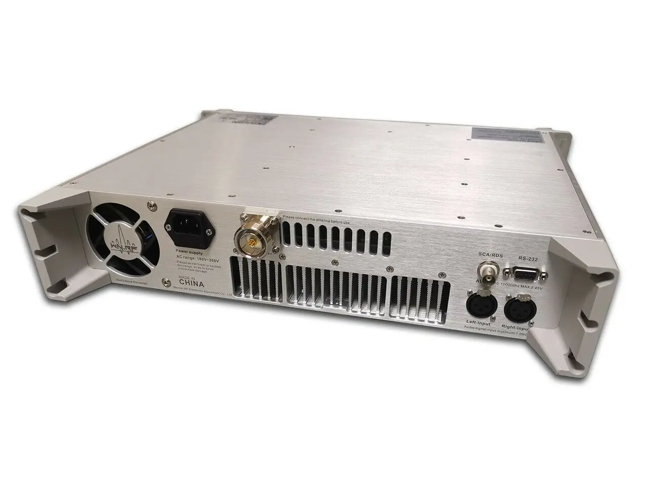 FMT5.0 0-1000W 1KW Fm Transmitter Screen Touch Radio Station+Four Bay High Gain Dipole Antenna FM Antenna with 30M RF Cable Kit