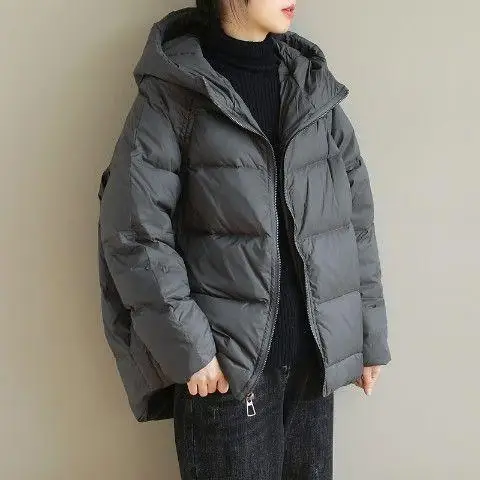 Oversized Women's Lightweight Hooded Cotton Jacket Women's 2025 New Winter Jacket