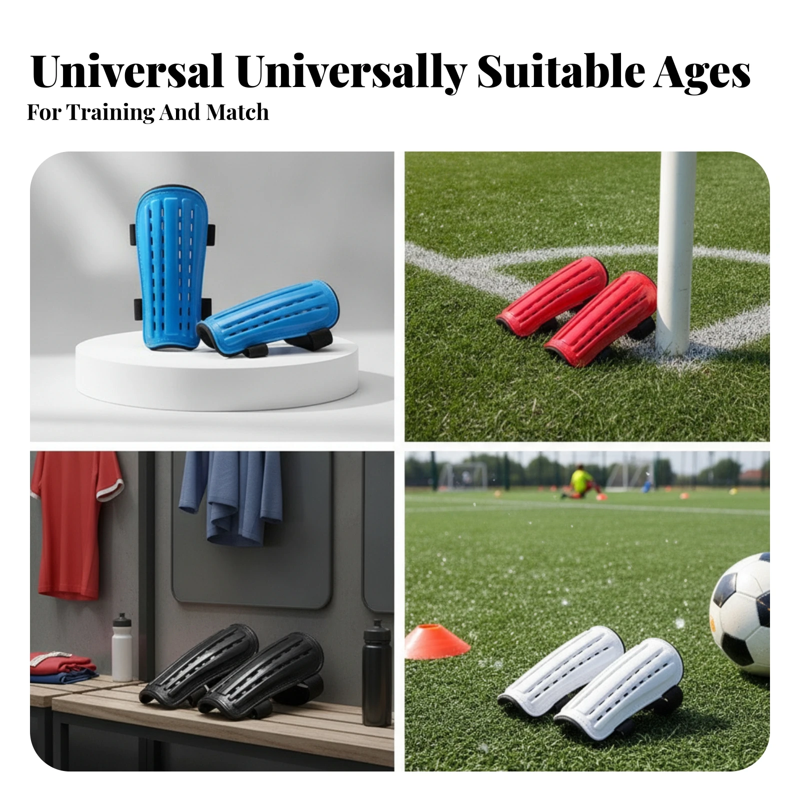 Ventilated Leg Protection Contoured Molded Shin Guards Soccer Shin Guards Sports Gear Breathable for Football view 2