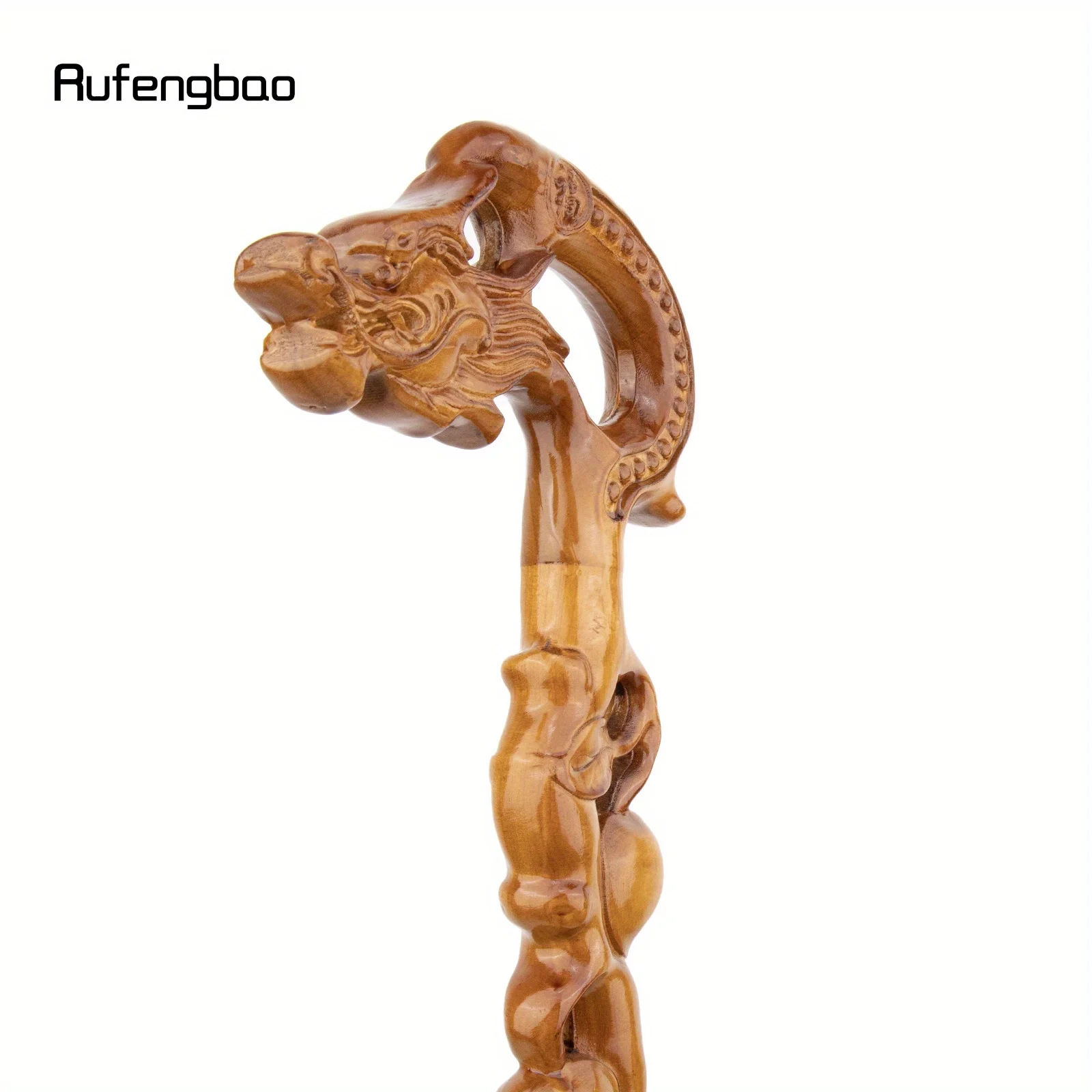 التنين الأصفر خشبية واحدة مشتركة موضة الخشب عصا الزخرفية Cospaly قصب العكاز عصا Crosier أداء المرحلة قصب 94 سنتيمتر