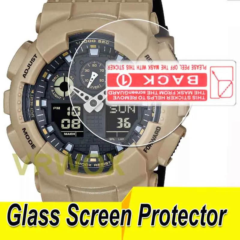 2PCS/3PCS Glass Screen Protector For GA-700-1B GA-900 GA-2300 GA-500-1A  GA-710 GA-100L-1A GA-110DC  Watch,2.5D Rounded Edges 9H