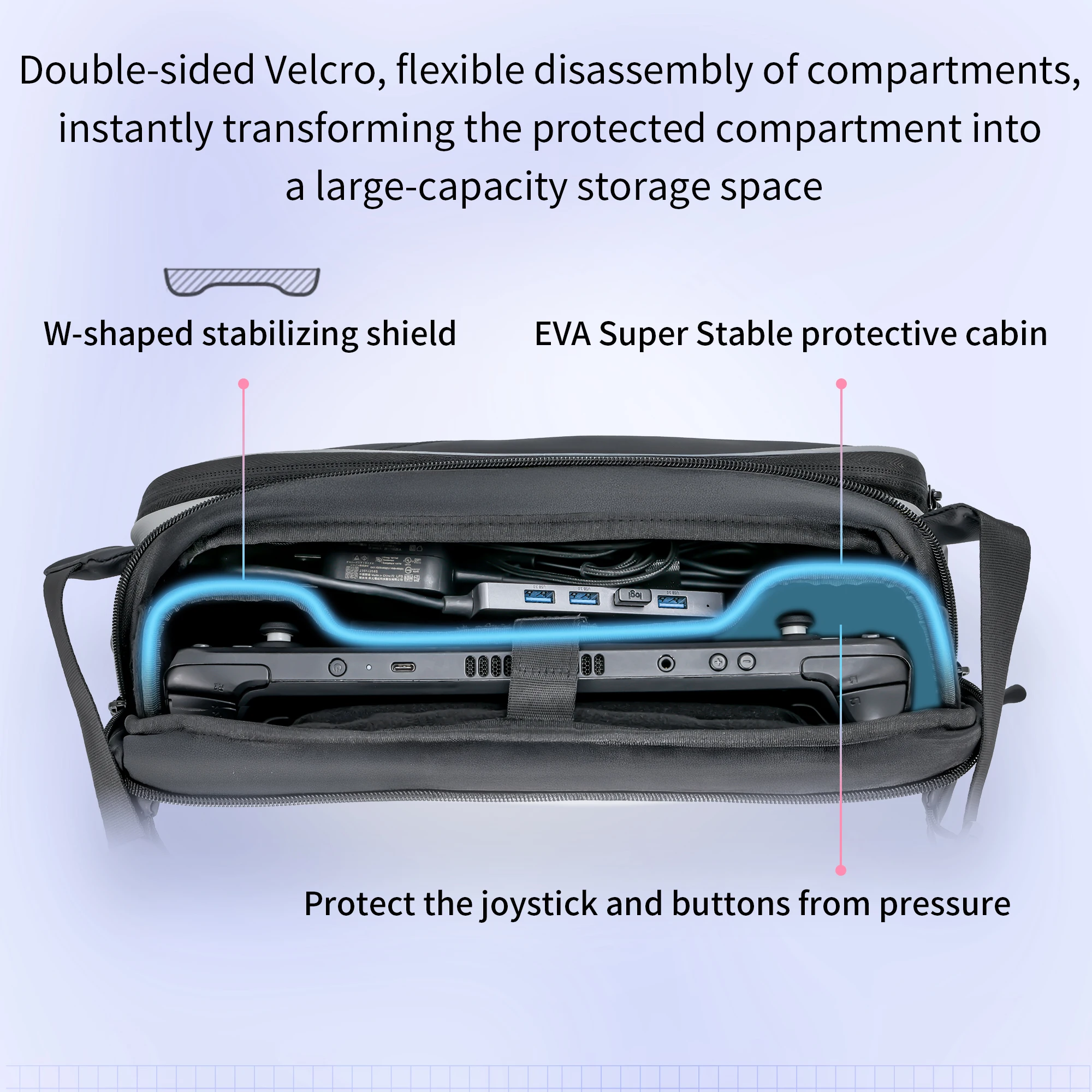 Сумка для хранения STARTRC Switch 2, сумка для Steam Deck/Switch OLED/ROG AIIy X/PS Portal/Legion GO, дорожные сумки, сумка через плечо для игровой консоли