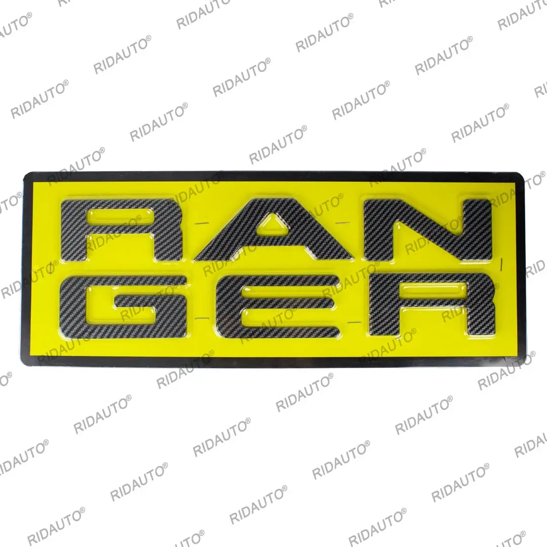 ABS 3D Emblem Carbon Fibre Fit For Ford Ranger T9 2022 2023 2024+ Wildtrak Sport XLT XL+ XL Back Door Logo Letters