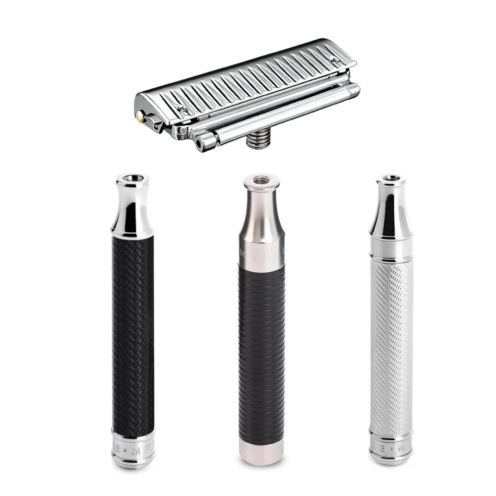 Whityle 22T-H Glide PRO 5.0 Universal Safety Razor Head Super Roller Shaver Double Half Blade Shaving Shave Head M5 Thread