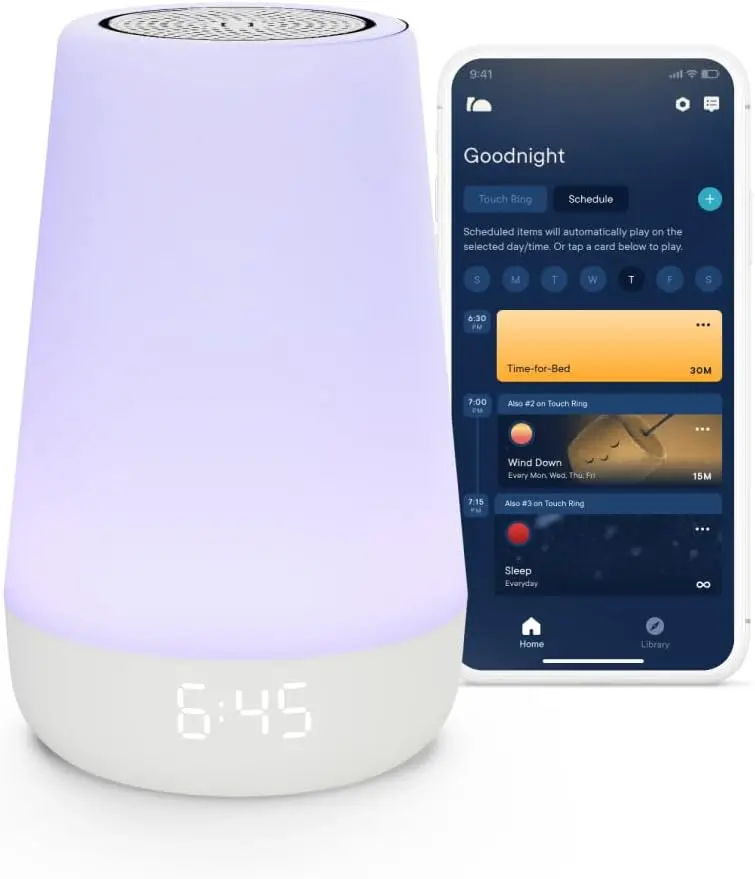 

2nd Gen Baby Sound Machine with Night Light, Sleep Trainer, White Noise Soother, Nursery Stories & Wi-Fi for Toddler Bedroom